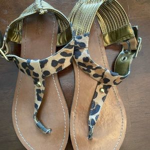 Leopard / cheetah sandals